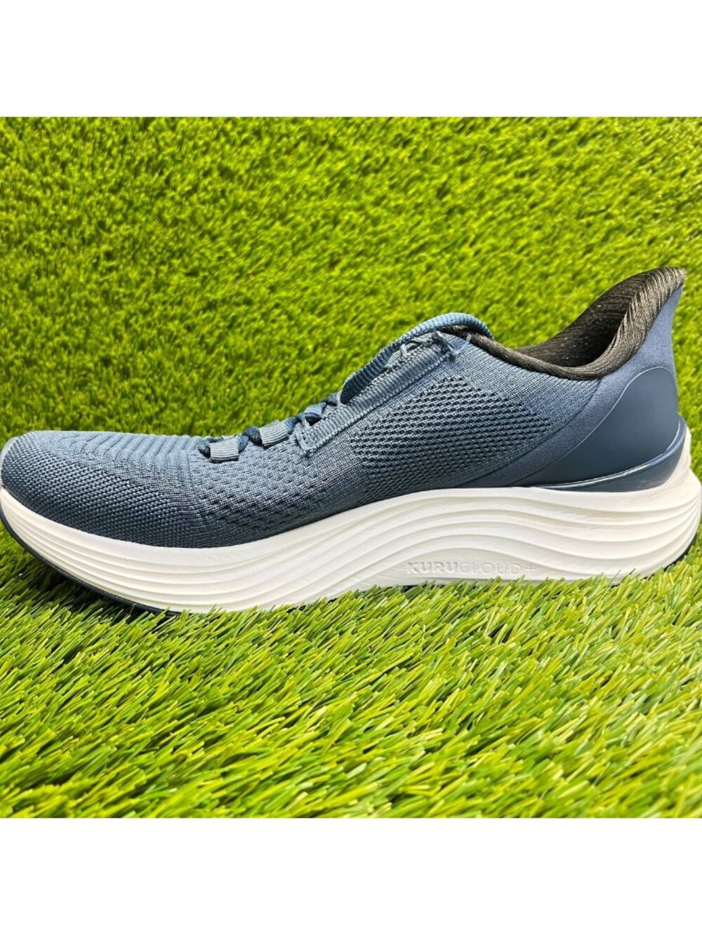 Kuru Atom 2 Mens Size 9 Blue White Black Athletic Running Walking Shoes Sneakers